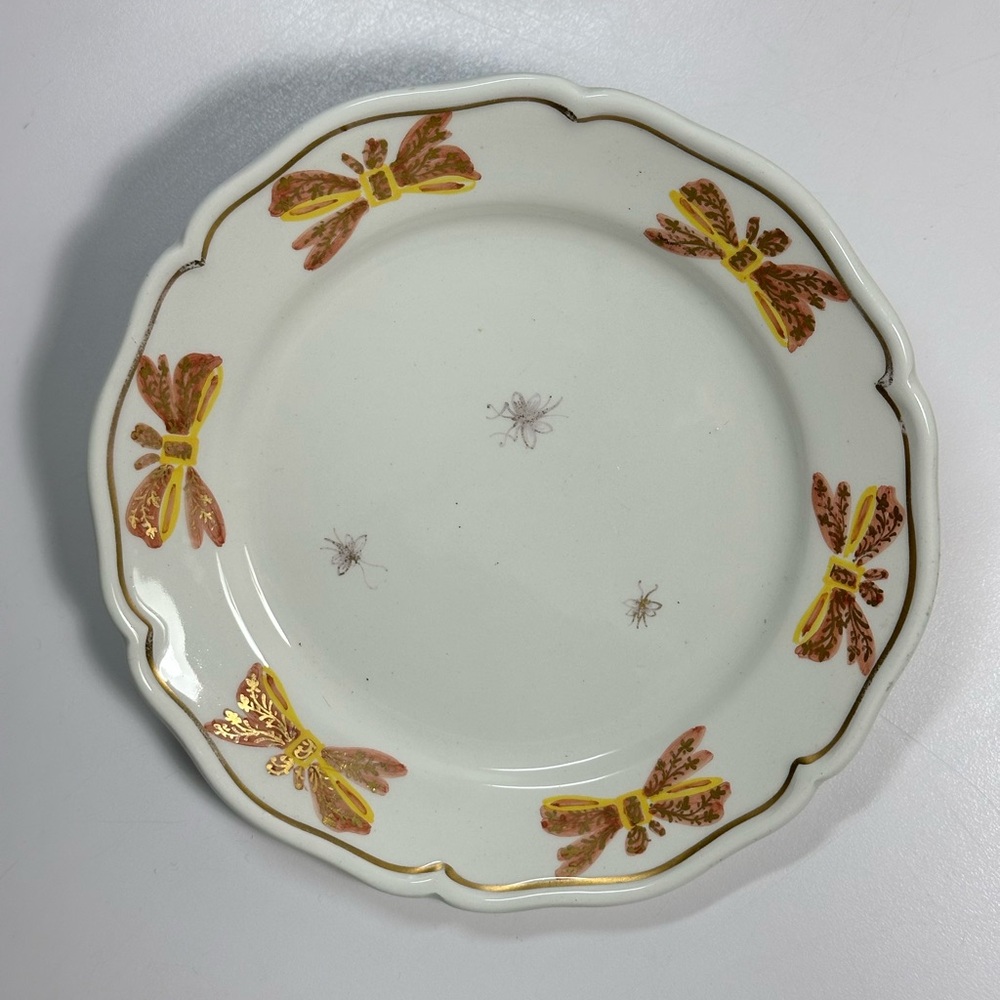 13pc (12+1) Antique Tiffany & Co. 8” Plates Dragonfly/Butterfly/ Bows Numbered - Picture 8 of 15